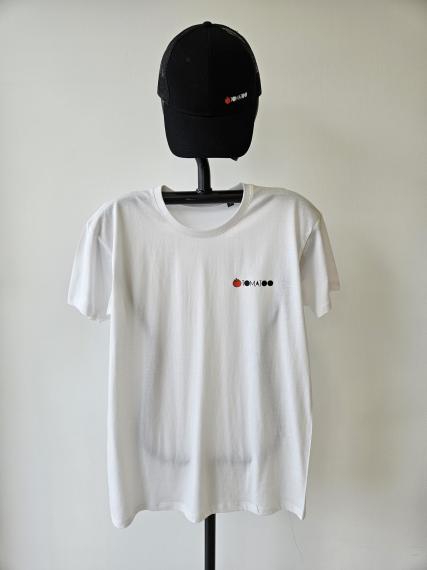 Foto CAMISETA BLANCA MANGAS CORTAS, Blanco, Mangas Cortas, Cuello Redondo, Logo en Pecho