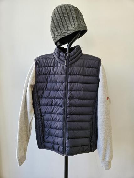 Foto CHALECO PUFFER GRIS EBANO, Hombre.