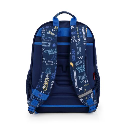 Foto Mochila Adaptable A Carro Gabol Skull Azul Y Resistente Al Agua