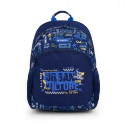 Mochila Adaptable A Carro Gabol Skull Azul Y Resistente Al Agua