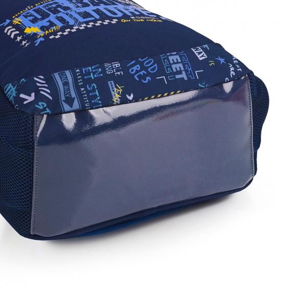 Foto Mochila Adaptable A Carro Gabol Skull Azul Y Resistente Al Agua