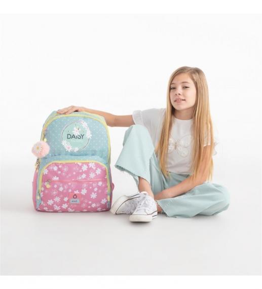 Foto MOCHILA ESCOLAR ENSO DAISY DOBLE COMPARTIMENTO ADAPTABLE ROSA