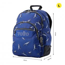 Mochila Escolar Totto Rayol Dino