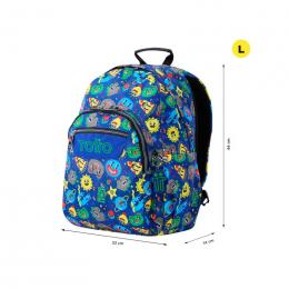 MOCHILA MORRAL ACUARELES AZUL