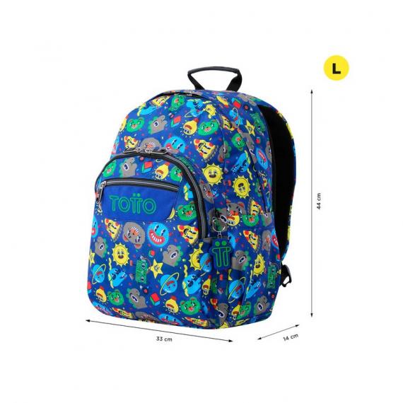 Foto MOCHILA MORRAL ACUARELES AZUL