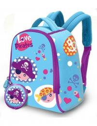 Mochila Neopreno 25cm Love Pirates