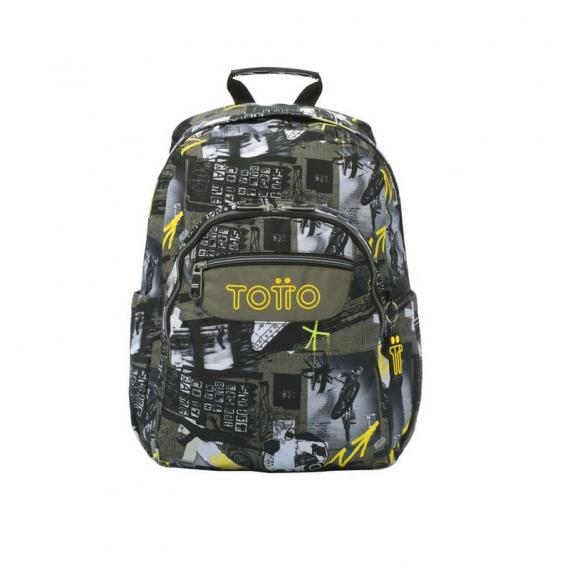 Foto Mochila Totto Acuareles escolar adaptable a carro color multicolor Baski