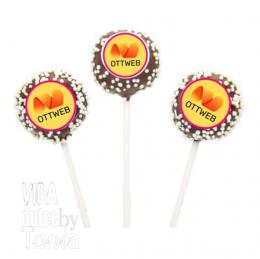 Cake pops con logo de mastica