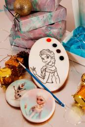 Galleta Frozen para colorear