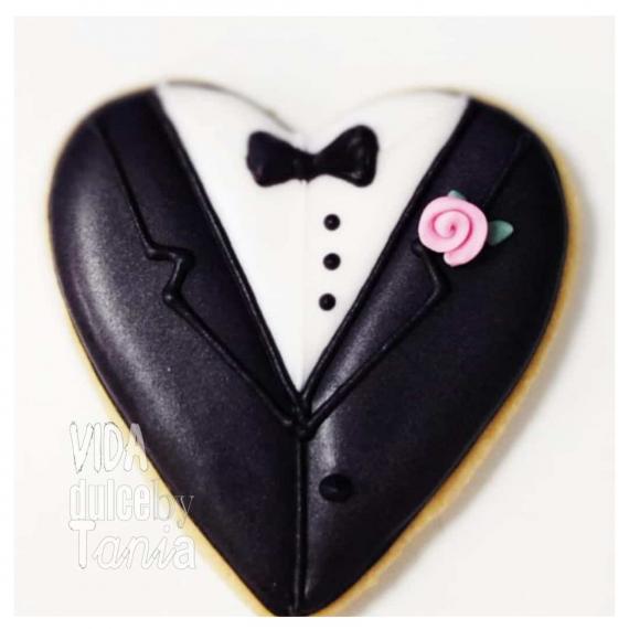 Foto Galletas de boda novio