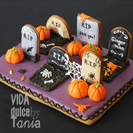 Foto Galletas halloween cementerio