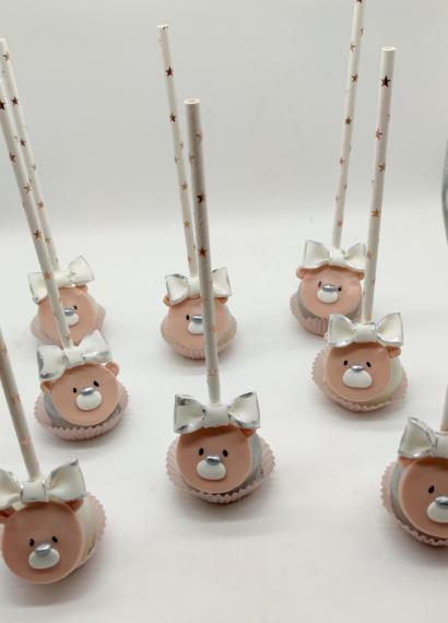 Foto Popcakes Ositos con lazo