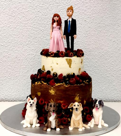 Foto Tarta de Boda con Perritos