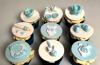 Foto CUPCAKES  DE BAUTIZO AZUL