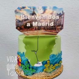 Tarta Bienvenido a Madrid