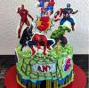 Foto Tarta con Superheroes