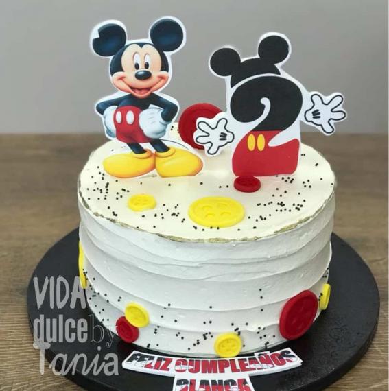 Foto Tarta Mickey Mouse botones