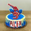 Foto Tarta Spider Man con nombre