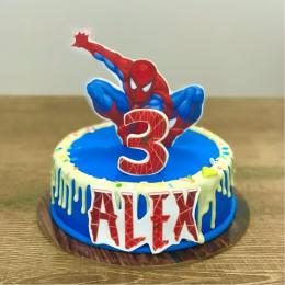 Tarta Spider Man con nombre