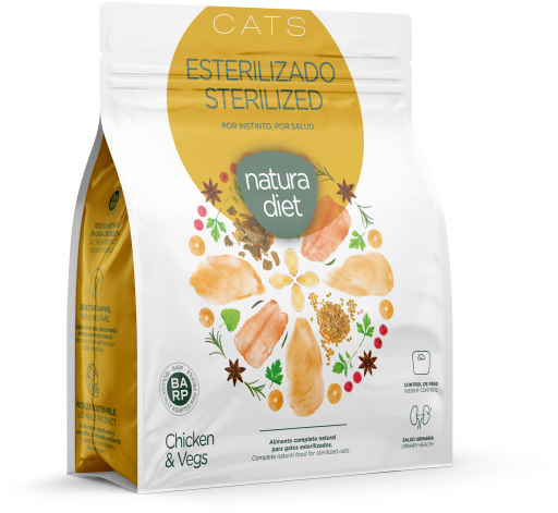 Foto Natura Diet Pienso para Gatos Sterilized de Pollo
