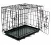 Foto Duvo Plus Jaula Metálica Plegable Negra con 2 Puertas para Perros