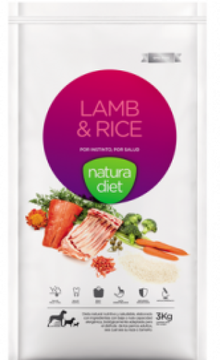 Foto Natura Diet Pienso Lamb & Rice de Cordero para Perros Adultos