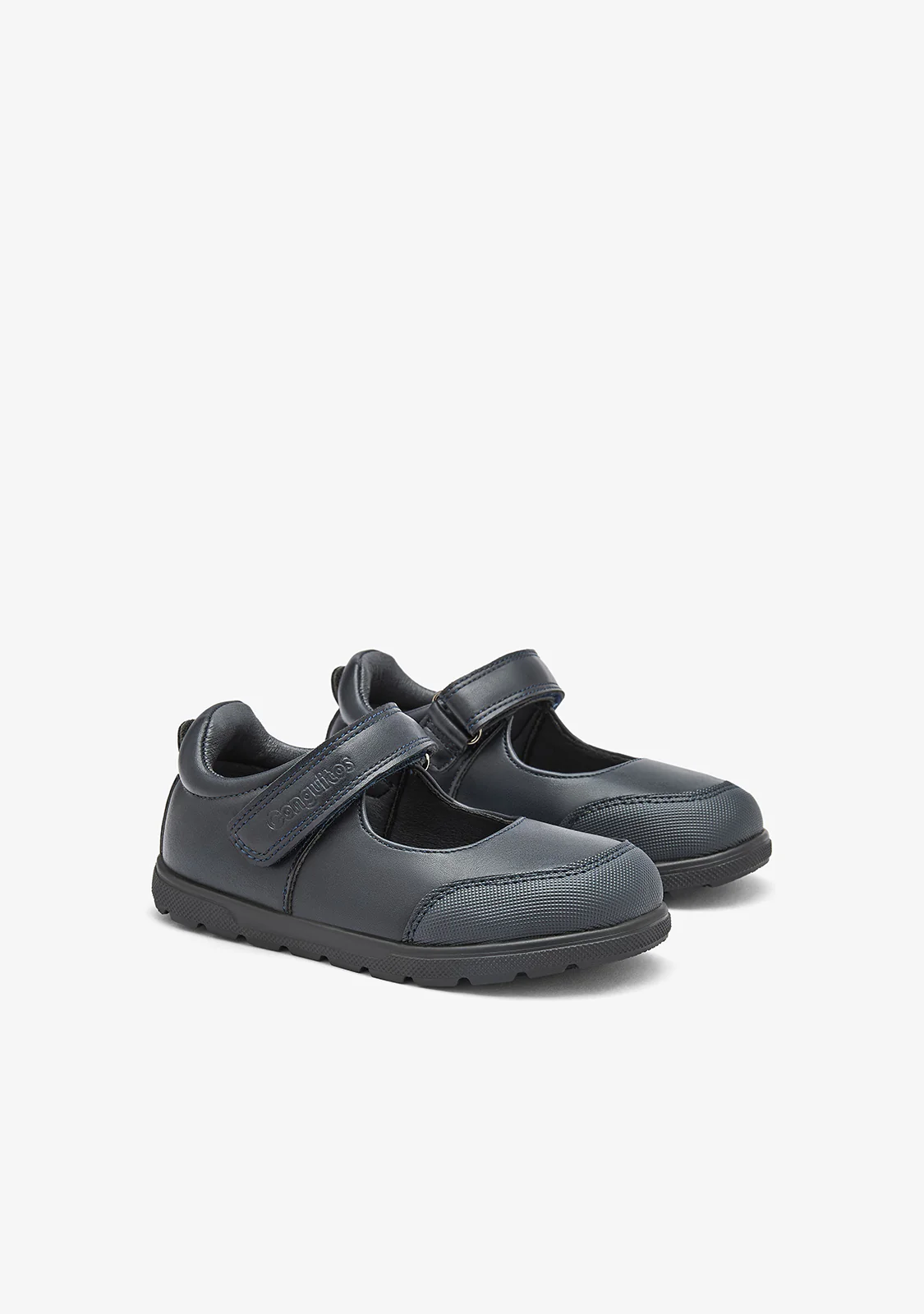 COLEGIALES BAREFOOT de NIÑA AZUL MARINO CONGUITOS