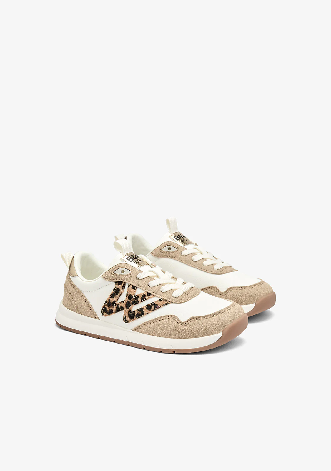 ZAPATILLAS BAREFOOT BLANCO Y LEOPARDO de B&W