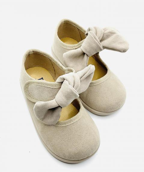 Foto 10650 Merceditas moña de Batilas serratex beig