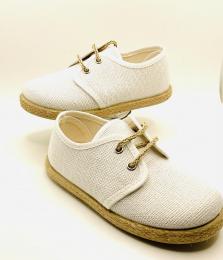 2133-09 Blucher lino blanco tokolate