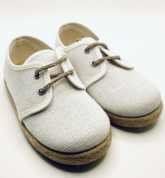 Foto 2133-09 Blucher lino blanco tokolate