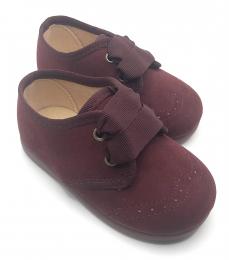 Blucher burdeos cordón lazo TOKOLATE