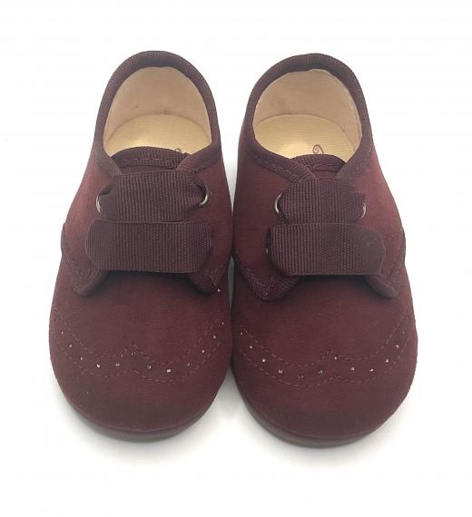 Foto Blucher burdeos cordón lazo TOKOLATE