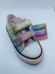 tenis ositos arcoiris metalizado
