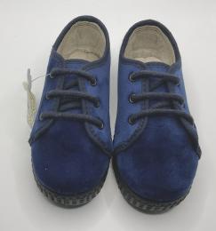 Blucher terciopelo marino