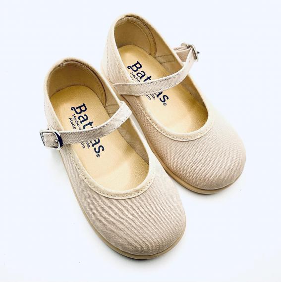 Foto Merceditas, lona de algodón beis de Batilas