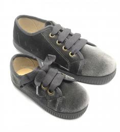 Blucher terciopelo gris  BATILAS