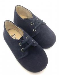 Blucher en serraje marino de BATILAS