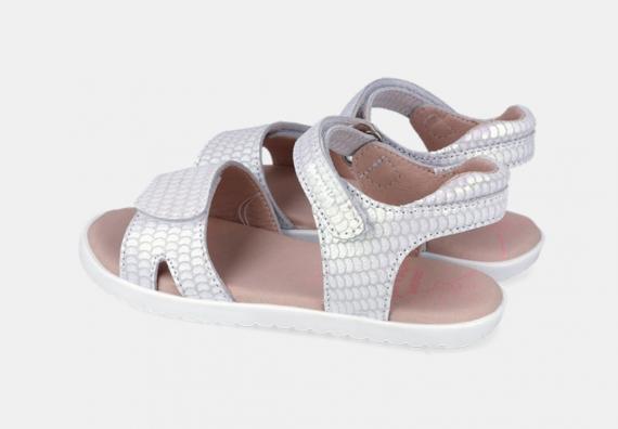 Foto 262430 sandalia blanca y plata Garvalin