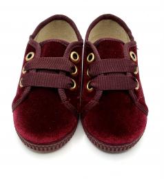 Blucher terciopelo Burdeos de Batilas