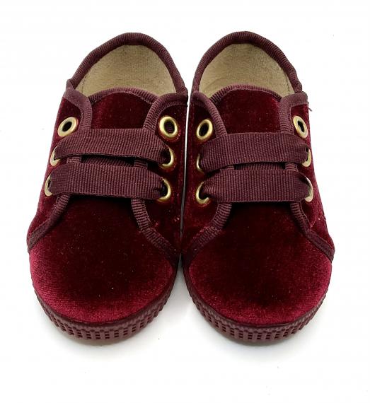 Foto Blucher terciopelo Burdeos de Batilas