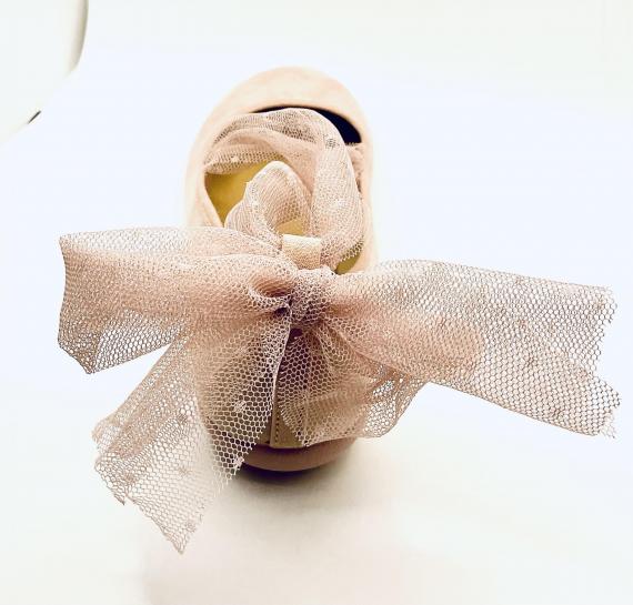 Foto Manoletina tul cruzado rosa batilas