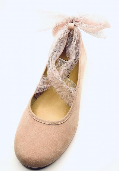 Foto Manoletina tul cruzado rosa batilas