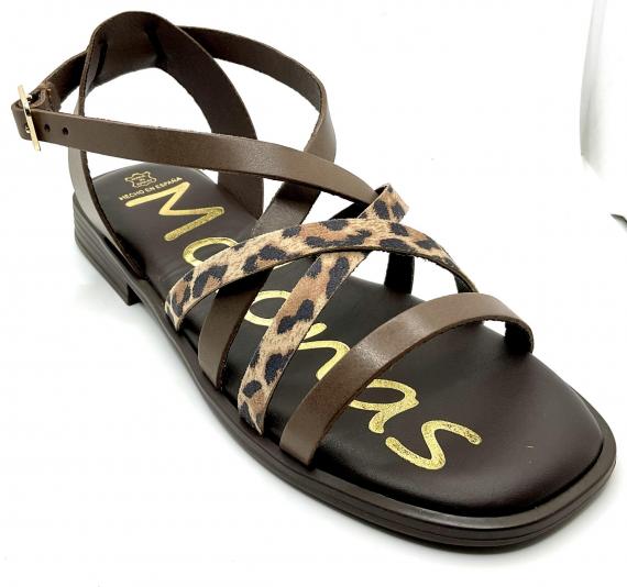 Foto Sandalias tequila /leopardo marrón