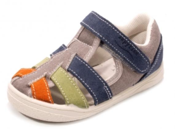 Foto Sandalia, lona combi azul piedra de Zappy