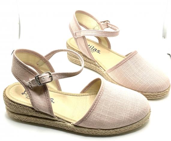 Foto Valenciana con cuña en hilos rosas de Batilas