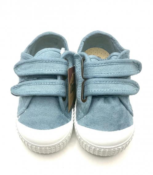 Foto Tenis de doble velcro en color petróleo de Zappy