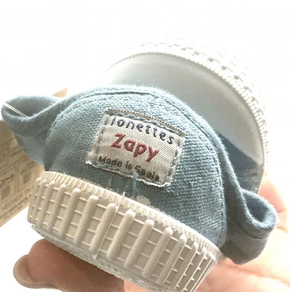 Foto Tenis de doble velcro en color petróleo de Zappy