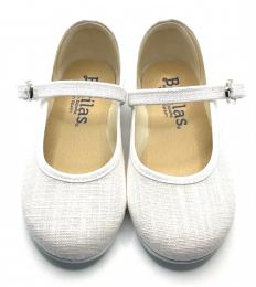 Salón hebilla hilo blanco BATILAS