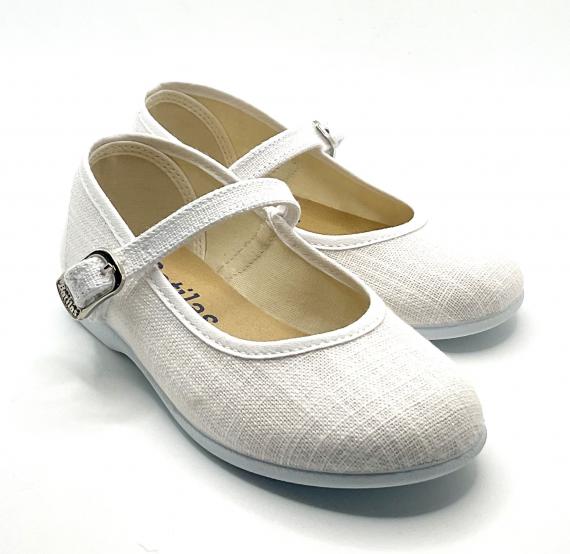 Foto Salón hebilla hilo blanco BATILAS